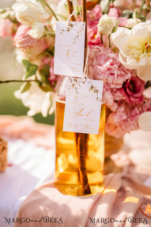 DRINKS LABELS glitter prosecco label