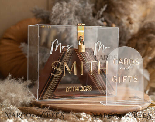 CARD BOXES acrylic Cards box Elegant Clear wedding Set  acrylic card box with Lock and sign cards & gifts, Personalized Wedding Card Box, Clear Card Box, Wedding Card Box with Lid, Wedding Money Box, Wedding Card Holder