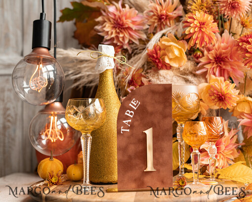 TABLE DECOR SIGNS Velvet table Numbers and Decor Acrylic Half Arch Velvet Fall Wedding Table Numbers, Terracotta and gold Sign, Gold Plexi Table Numbers, Luxury Burnt Orange Wedding Table Decor, Wedding Signage Golden mirror table numbers