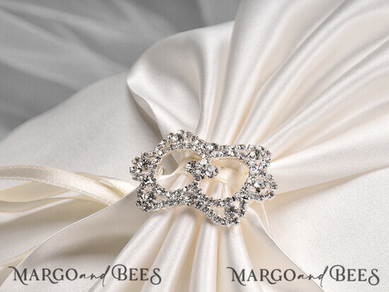 RING BEARER BOXES & PILLOWS elegance ring pillows Classic Wedding Ring Pillow • Embroidered Ring Bearer Pillow • Ring Bearer Pillow Presonalised 11/sks/pod