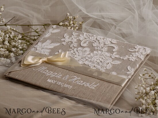 WEDDING GUEST BOOKS Rustic Burlap Linen PhotoBook Wedding Guest Book Personalised, Burlap Vintage Wedding Album Rustic Linen Photo Booth Book 09/ShChichf/kwg