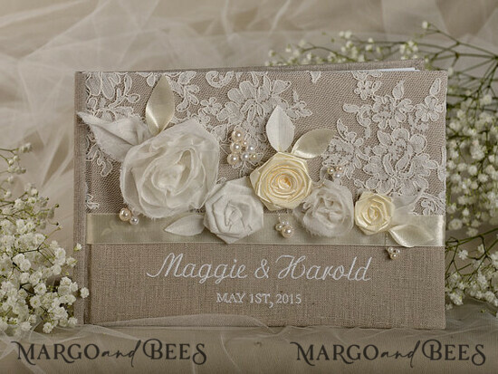 WEDDING GUEST BOOKS Rustic Burlap Linen PhotoBook Luxury Wedding Guest Book, Vintage Rustic Instant Photo Book Boho Burlap Instax Wedding Photo Guestbook 18/ShChichf/kwg
