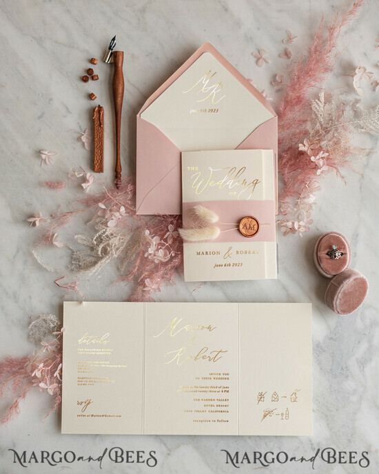 WEDDING INVITATIONS gold / rose gold / silver / glitter Stunning wedding invitations, Glamour Wedding Invitations • Glitter Shine Wedding Invitation Suite • Luxury Wedding Cards 1/bbandg/z