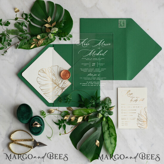 WEDDING INVITATIONS gold / rose gold / silver / glitter Bespoke wedding invitation, Glamour Wedding Invitations • Golden Shine Wedding Invitation Suite • Luxury Wedding Cards 13/ACGN/z