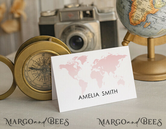 PLACE CARDS / TABLE CARDS Beach/marine/ Destionation Wedding Theme Travel Passport Wedding Place Cards, Wedding Escort Card, Elegant Destination place cards, Personalized wedding decoration 01/passFgp/w25