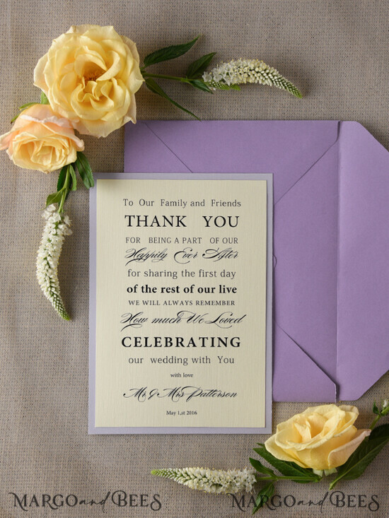 THANK YOU CARDS modern/romantic Wedding thank you cards    05/md/THC