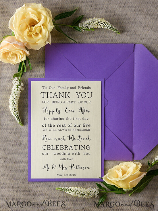 THANK YOU CARDS modern/romantic Wedding thank you cards    07/md/THC