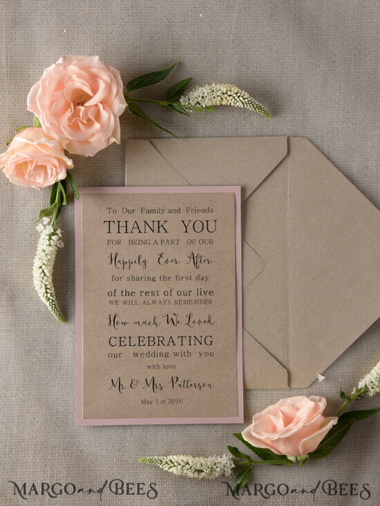 THANK YOU CARDS modern/romantic Thank you Wedding Stationery 09/md/THC