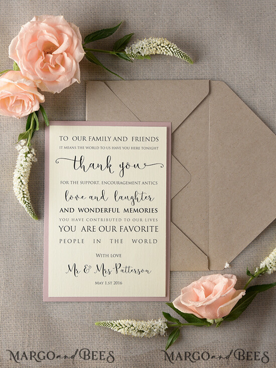 THANK YOU CARDS modern/romantic thank you cards 17/md/THC