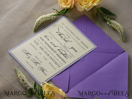 THANK YOU CARDS modern/romantic Thank You Wedding Cards 20/md/THC