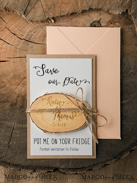 SAVE THE DATES rustic boho magnets Personalised Wedding Save the dates, rustic magnet 02/mg/std