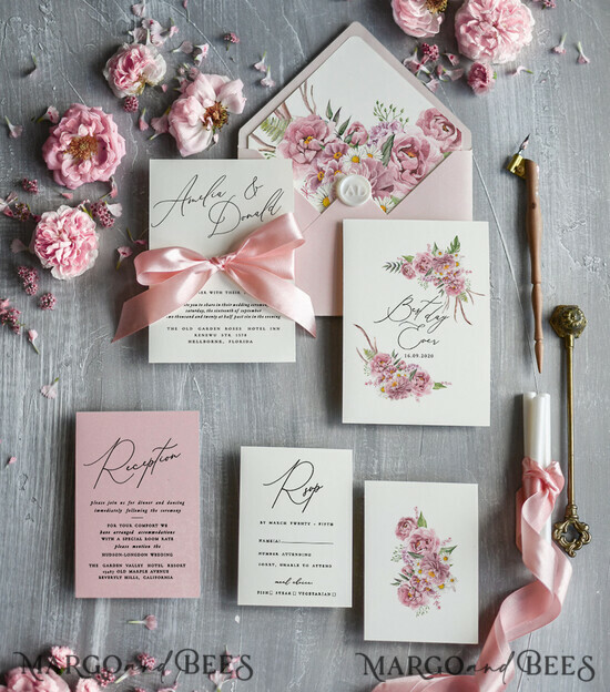 WEDDING INVITATIONS Modern Invites Floral Cards Custom wedding invitation, Simple wedding invitation Suite • Romantic Wedding Stationery • Luxury wedding Invites 01/CBw/z