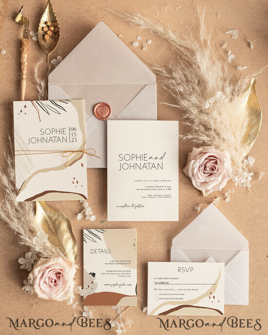 WEDDING INVITATIONS Modern Invites Floral Cards Elegant Wedding invitations, Elegant wedding invitations • Elegant Wedding Invitation Suite • Handmade wedding Invites 1/foldt/z
