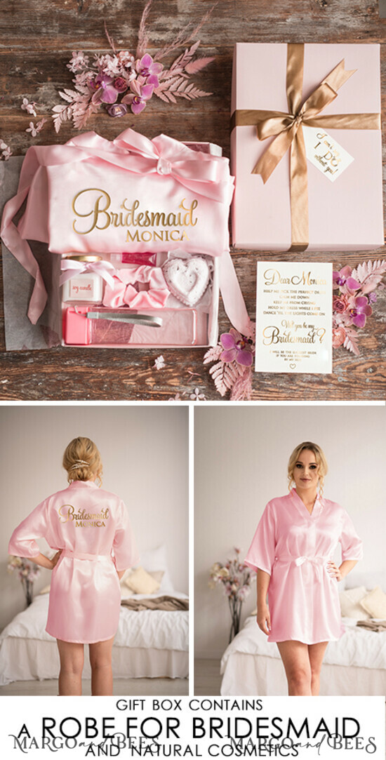 BRIDESMAID/BEST MAN BOX WILL YOU BE MY BRIDESMAID Bridesmaid Proposal Heart Shaped Box, Personalized Proposal Bridesmaid Robe, special present box 05/boxSR/bridesmaid