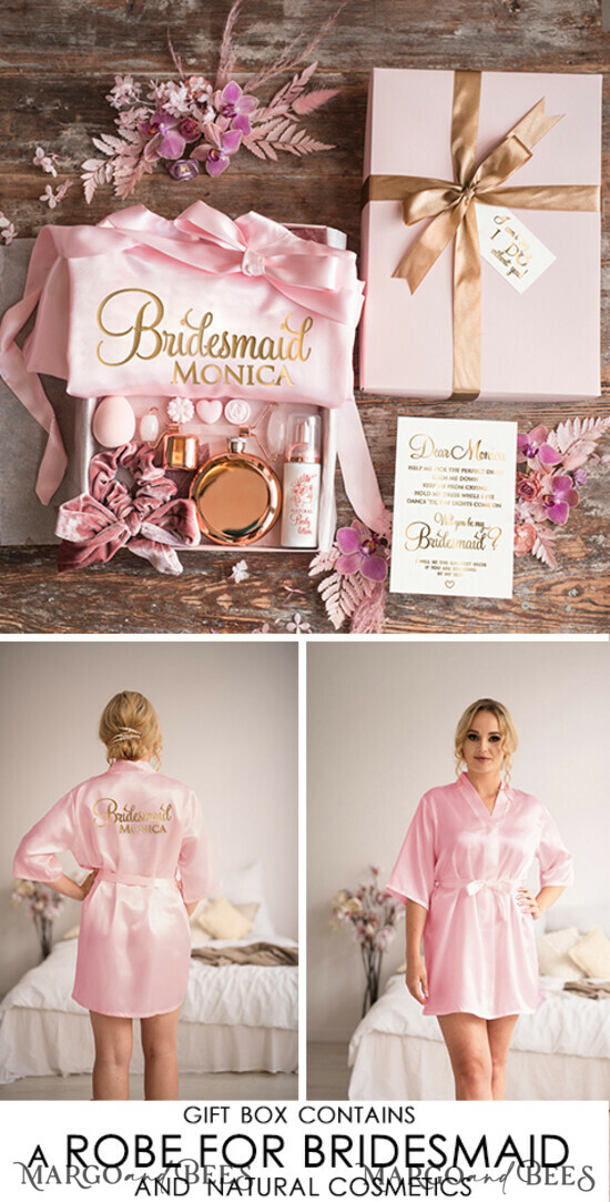 BRIDESMAID/BEST MAN BOX WILL YOU BE MY BRIDESMAID Bridesmaid Robe Proposal Box, maid of honor special gift, Will you be my Bridesmaid BOX 02/boxSR/bridesmaid
