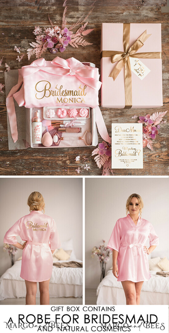 BRIDESMAID/BEST MAN BOX WILL YOU BE MY BRIDESMAID Maid of Honor Bridesmaid Thank you GIFT BOX, beauty spa set, natural present for Bridesmaid 04/boxSR/bridesmaid