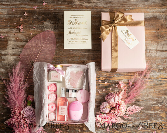 BRIDESMAID/BEST MAN BOX BRIDESMAID THANK YOU Bridesmaid thank You Box , Organic Spa Box, Bridesmaid Gift Spa set, Maid of Honor Gift Box Set 2/tboxSR/bridesmaid