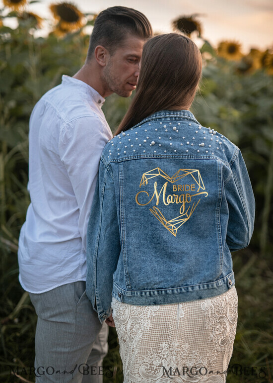 WEDDING JACKET/ BOLERO DENIM BRIDAL JACKET jeans wedding jacket denim bride custom vintage jacket for photoshoot 17/jacket/bride