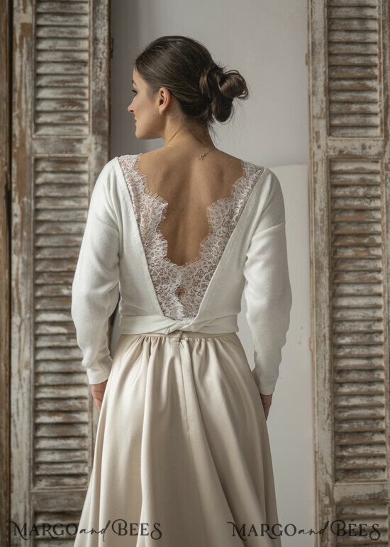 BRIDE bolero, robes, garter WEDDING BOLERO & SHRUGS Wedding Bolero Long Sleeve, Wedding Puff Sleeve Shrug, Bridal wedding Coverup, Wedding Dress Topper, Bridal Capelet 01/BoSwM/bol