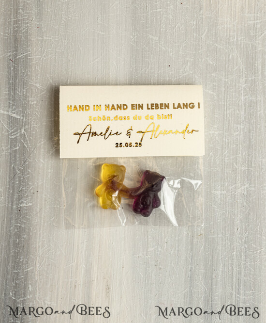 WEDDING FAVORS gastgeschenke hochzeit GastgeschenkeHochzeit Bärchen-Pärchen Gastgeschenke Hochzeit Gummibärchen Hand-in-hand-ein-laben-lang 01/gg/spark