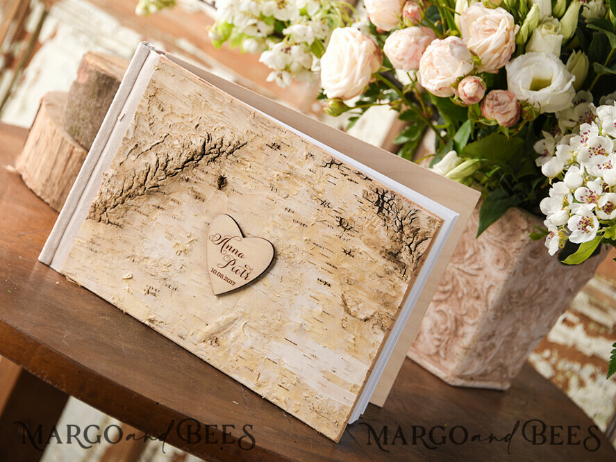 WEDDING GUEST BOOKS Wooden Rustic Guestbooks Presonalised Wedding Guest Book, Boho Instax Photo Booth Album Rustic guest book polaroids