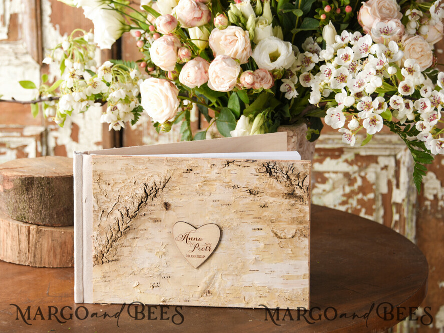WEDDING GUEST BOOKS Wooden Rustic Guestbooks Presonalised Wedding Guest Book, Boho Instax Photo Booth Album Rustic guest book polaroids