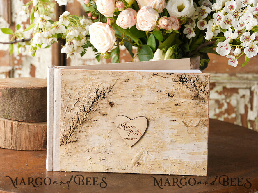 WEDDING GUEST BOOKS Wooden Rustic Guestbooks Presonalised Wedding Guest Book, Boho Instax Photo Booth Album Rustic guest book polaroids