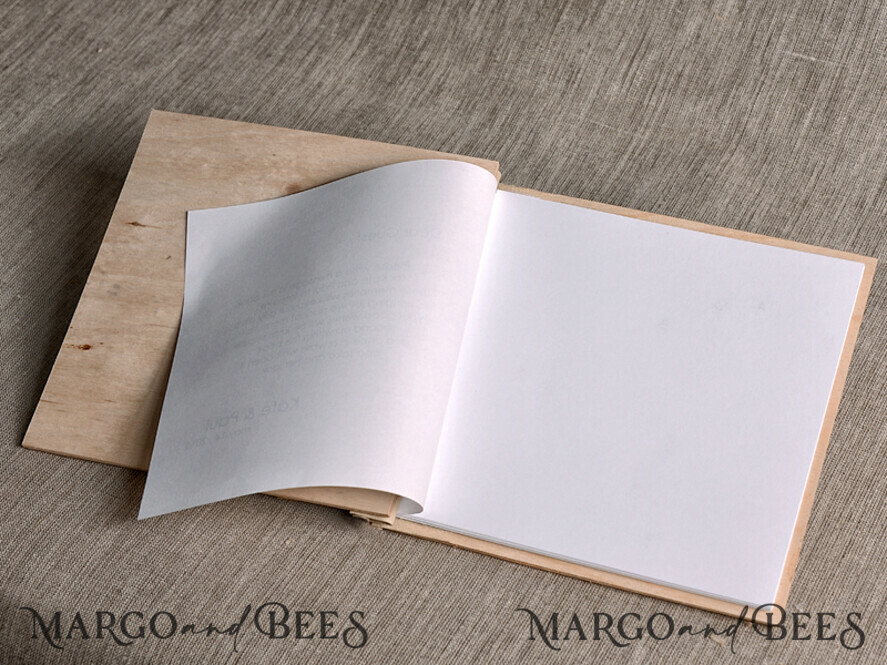 WEDDING GUEST BOOKS Wooden Rustic Guestbooks Rerto wedding guestbook, Boho Instax Photo Booth Album Rustic guest book polaroids