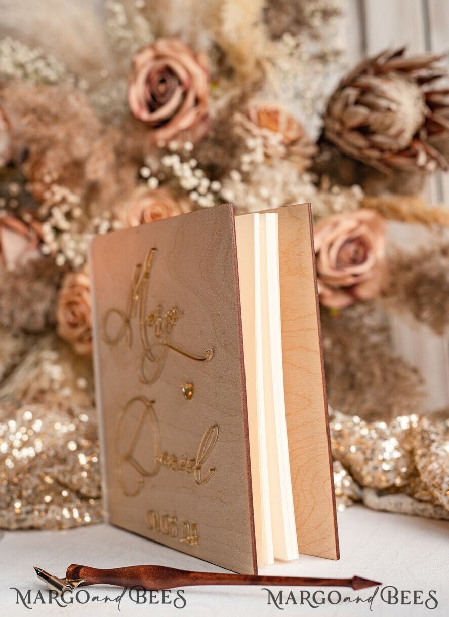WEDDING GUEST BOOKS Wooden Rustic Guestbooks Rustic Wooden Wedding GuestBook, Boho Instax Instant Photo Booth, Wood Album Rustic guest book polaroids