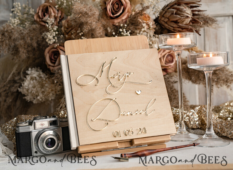 WEDDING GUEST BOOKS Wooden Rustic Guestbooks Rustic Wooden Wedding GuestBook, Boho Instax Instant Photo Booth, Wood Album Rustic guest book polaroids