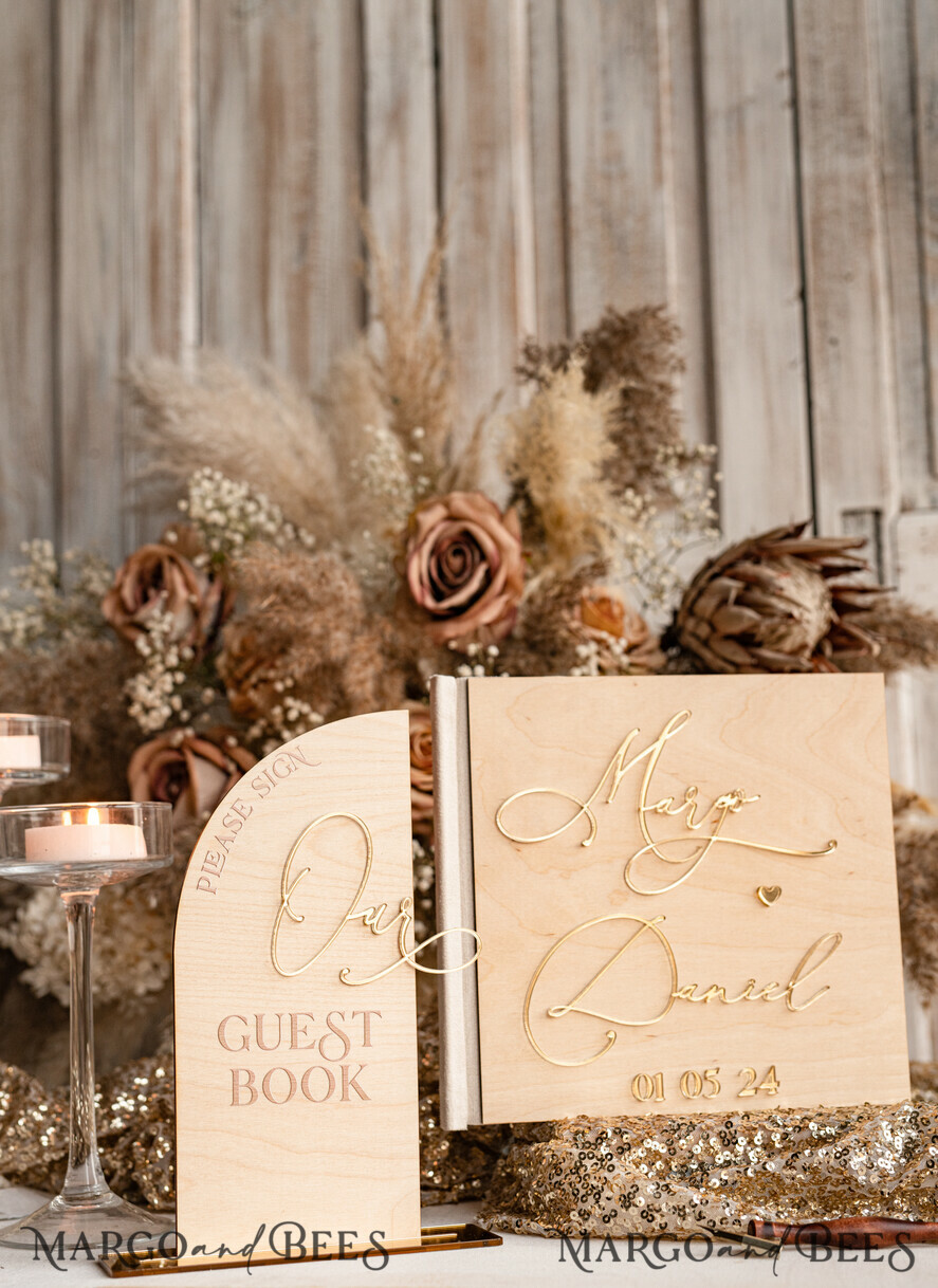 WEDDING GUEST BOOKS Wooden Rustic Guestbooks Rustic Wooden Wedding GuestBook, Boho Instax Instant Photo Booth, Wood Album Rustic guest book polaroids