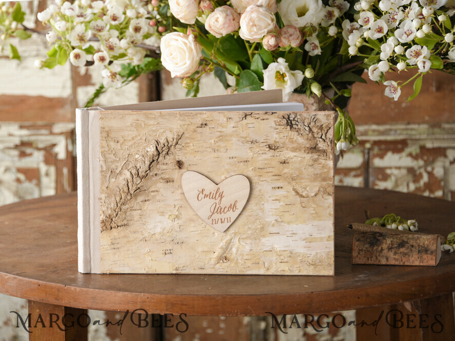 WEDDING GUEST BOOKS Wooden Rustic Guestbooks Presonalised Wedding Guest Book, Engraved Rustic Instax Wedding Photo Guestbook Wooden Boho Instax Wedding Book