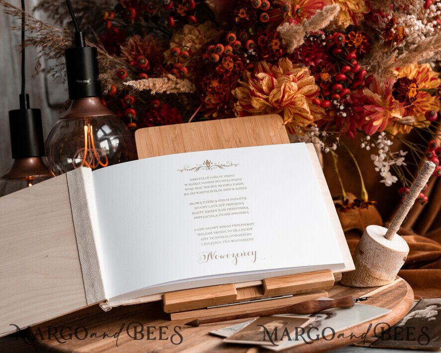 WEDDING GUEST BOOKS Wooden Rustic Guestbooks Rustic Wooden Wedding GuestBook and ring box set , Boho Instax Instant Photo Booth, Wood Album Rustic guest book polaroids