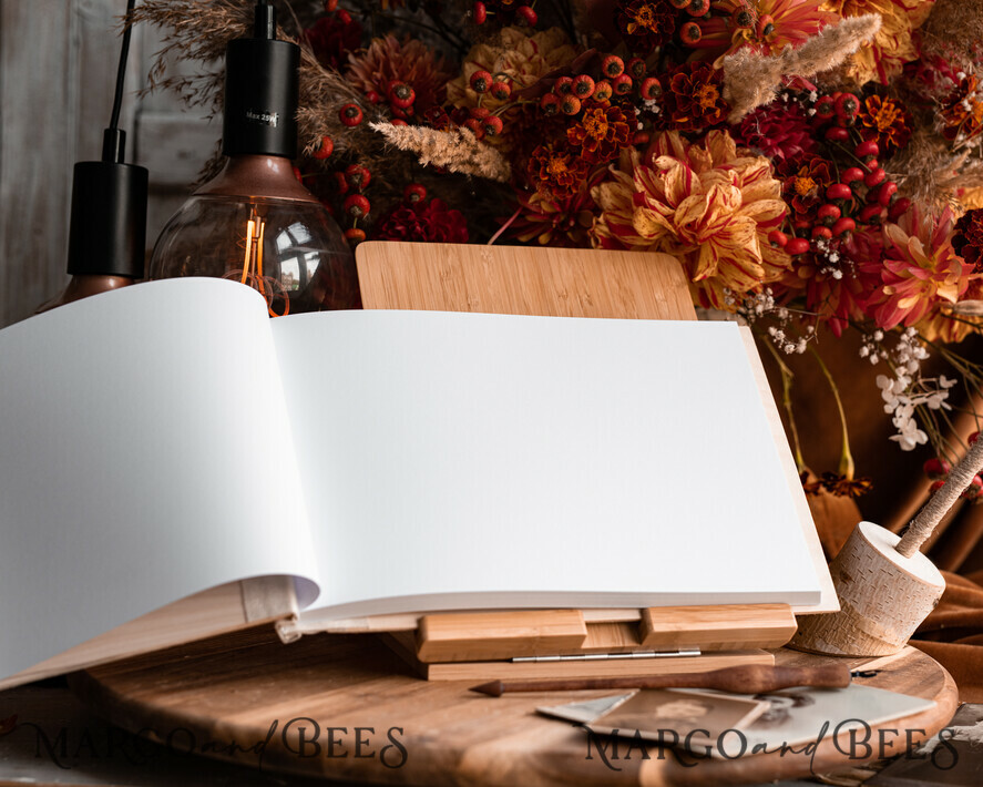 WEDDING GUEST BOOKS Wooden Rustic Guestbooks Rustic Wooden Wedding GuestBook and ring box set , Boho Instax Instant Photo Booth, Wood Album Rustic guest book polaroids
