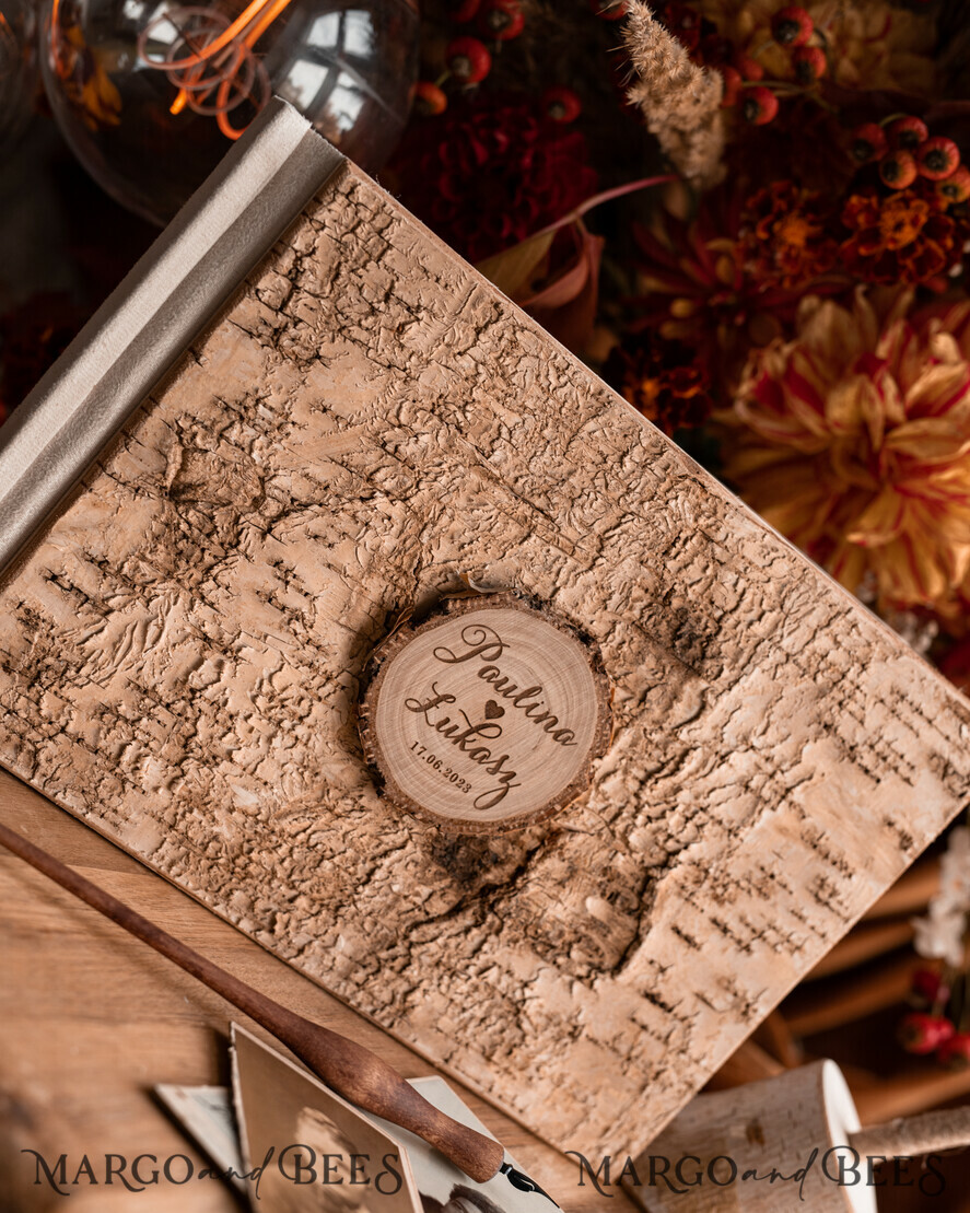 WEDDING GUEST BOOKS Wooden Rustic Guestbooks Rustic Wooden Wedding GuestBook and ring box set , Boho Instax Instant Photo Booth, Wood Album Rustic guest book polaroids