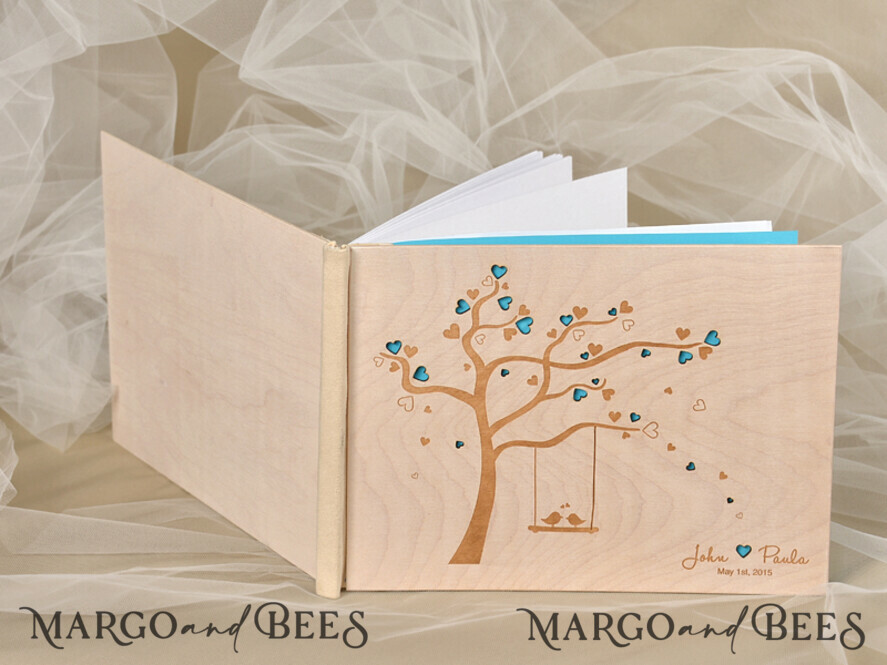 WEDDING GUEST BOOKS Wooden Rustic Guestbooks Preonalised wedding Guestbook, Wooden Album Boho Photo Booth Engraved Wood Book Boho Instant Photo Book