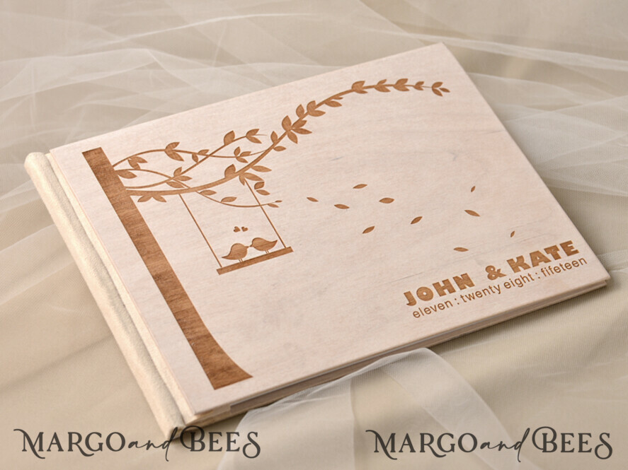 WEDDING GUEST BOOKS Wooden Rustic Guestbooks Rerto wedding guestbook, Engraved Rustic Instax Wedding Photo Guestbook Wooden Boho Instax Wedding Book