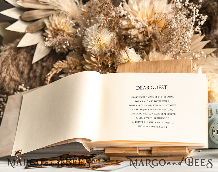 WEDDING GUEST BOOKS Wooden Rustic Guestbooks Rustic Wooden Wedding GuestBook, Boho Instax Instant Photo Booth, Wood Album Rustic guest book polaroids