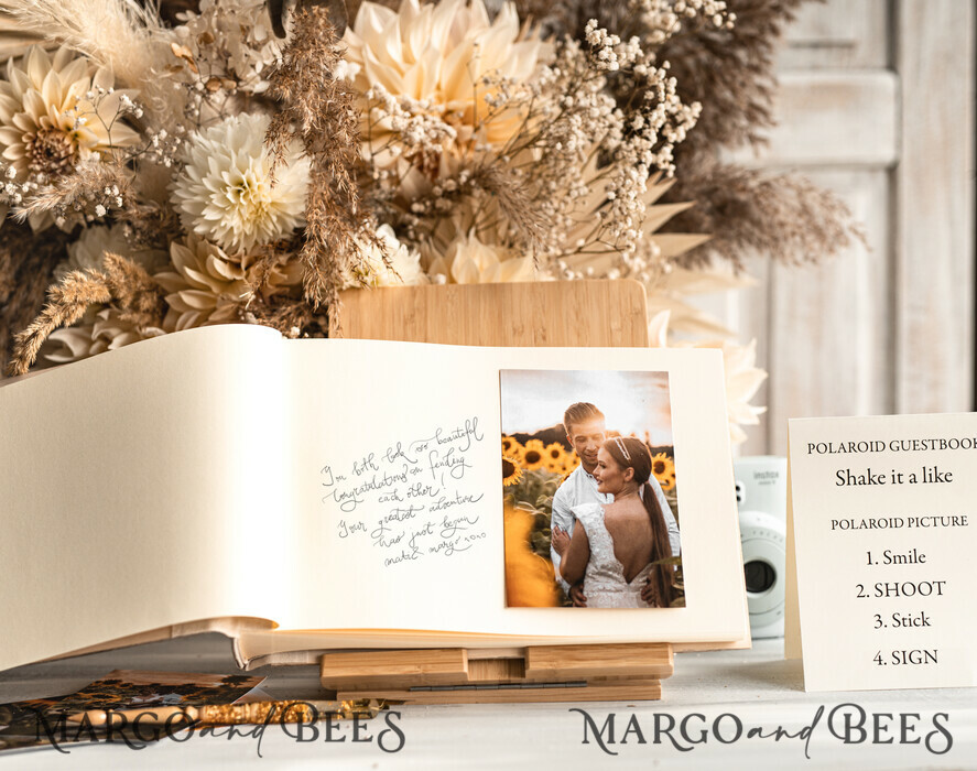 WEDDING GUEST BOOKS Wooden Rustic Guestbooks Rustic Wooden Wedding GuestBook, Boho Instax Instant Photo Booth, Wood Album Rustic guest book polaroids