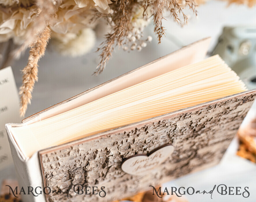 WEDDING GUEST BOOKS Wooden Rustic Guestbooks Rustic Wooden Wedding GuestBook, Boho Instax Instant Photo Booth, Wood Album Rustic guest book polaroids
