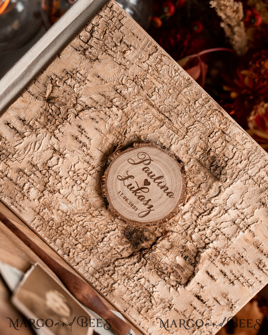 WEDDING GUEST BOOKS Wooden Rustic Guestbooks Rustic Wooden Wedding GuestBook, Boho Instax Instant Photo Booth, Wood Album Rustic guest book polaroids