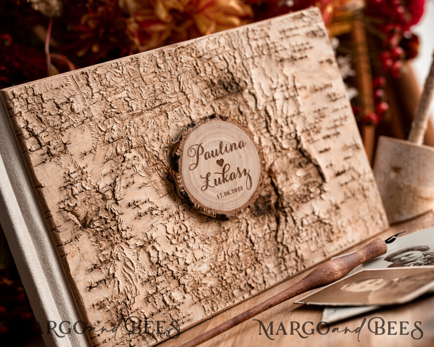 WEDDING GUEST BOOKS Wooden Rustic Guestbooks Rustic Wooden Wedding GuestBook, Boho Instax Instant Photo Booth, Wood Album Rustic guest book polaroids