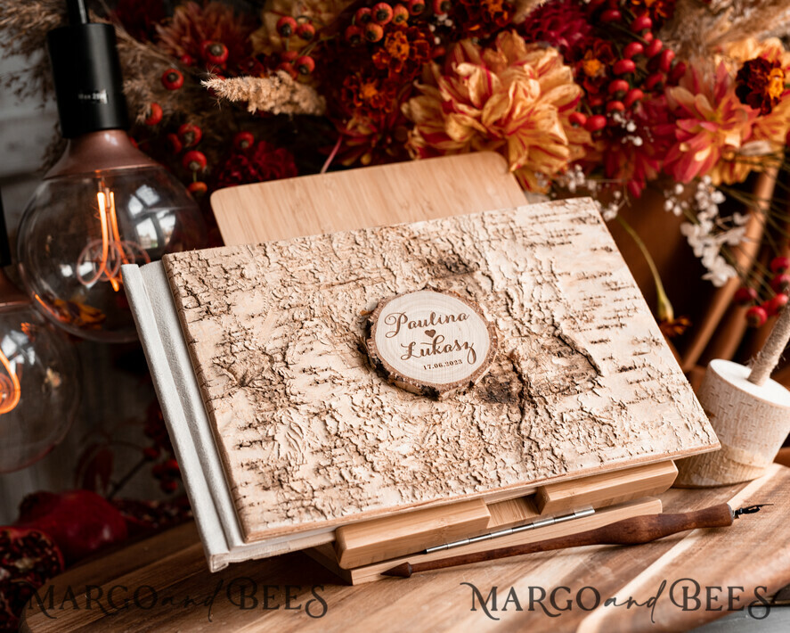 WEDDING GUEST BOOKS Wooden Rustic Guestbooks Rustic Wooden Wedding GuestBook, Boho Instax Instant Photo Booth, Wood Album Rustic guest book polaroids
