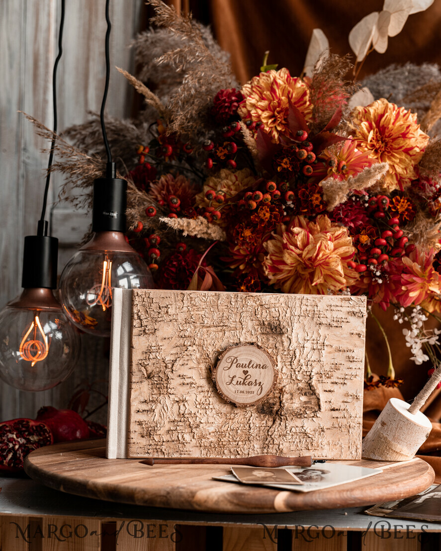WEDDING GUEST BOOKS Wooden Rustic Guestbooks Rustic Wooden Wedding GuestBook, Boho Instax Instant Photo Booth, Wood Album Rustic guest book polaroids