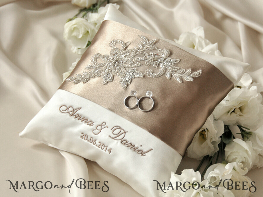 RING BEARER BOXES & PILLOWS Classic Ring Pillows Handmade Lace Wedding Ring Pillow • Vintage Ring Bearer Pillow • Custom Glamour Ring Bearer