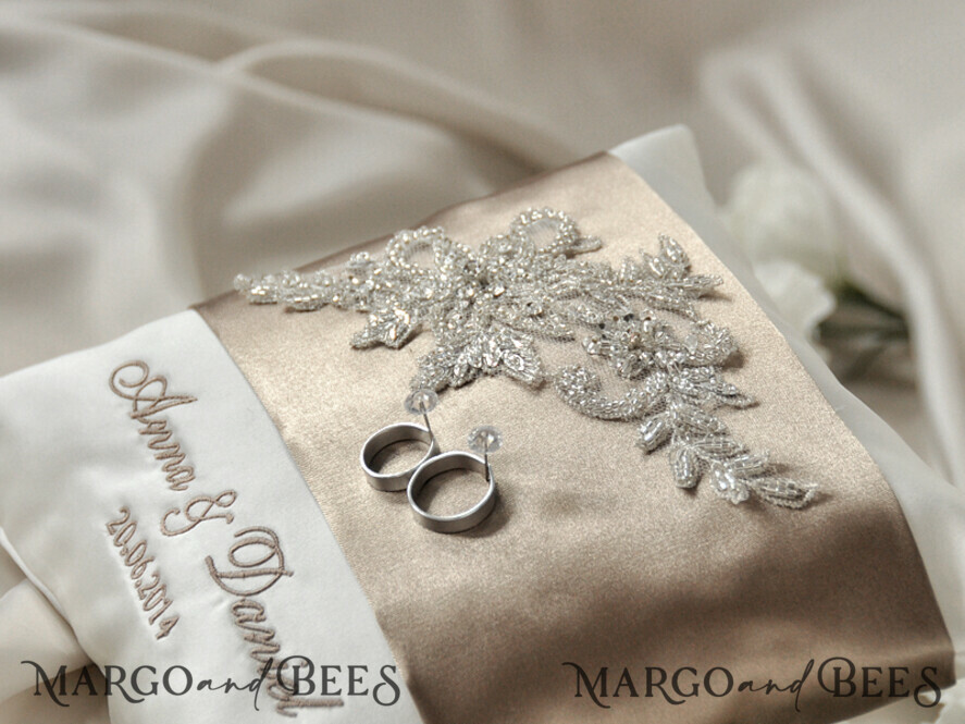 RING BEARER BOXES & PILLOWS Classic Ring Pillows Handmade Lace Wedding Ring Pillow • Vintage Ring Bearer Pillow • Custom Glamour Ring Bearer
