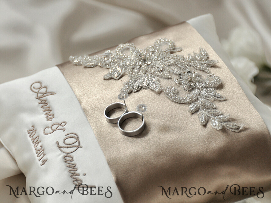 RING BEARER BOXES & PILLOWS Classic Ring Pillows Handmade Lace Wedding Ring Pillow • Vintage Ring Bearer Pillow • Custom Glamour Ring Bearer
