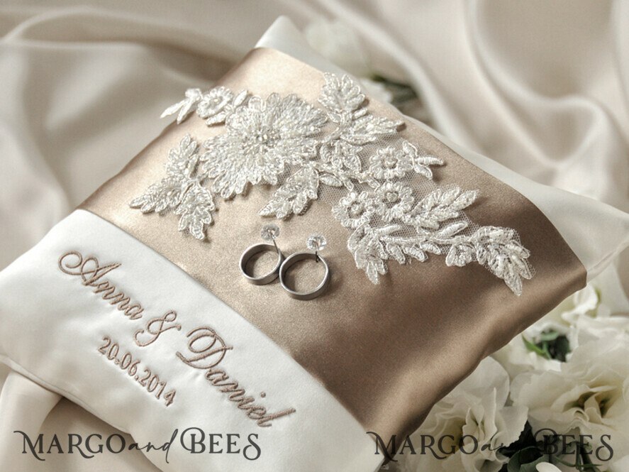 RING BEARER BOXES & PILLOWS Classic Ring Pillows Handmade Lace Wedding Ring Pillow • Vintage Ring Bearer Pillow • Custom Glamour Ring Bearer