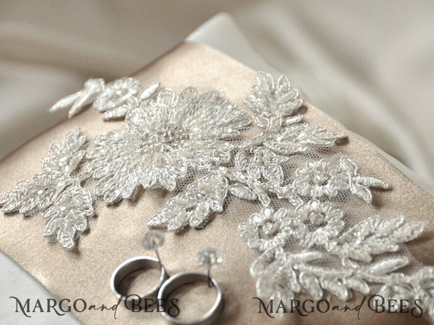 RING BEARER BOXES & PILLOWS Classic Ring Pillows Handmade Lace Wedding Ring Pillow • Vintage Ring Bearer Pillow • Custom Glamour Ring Bearer