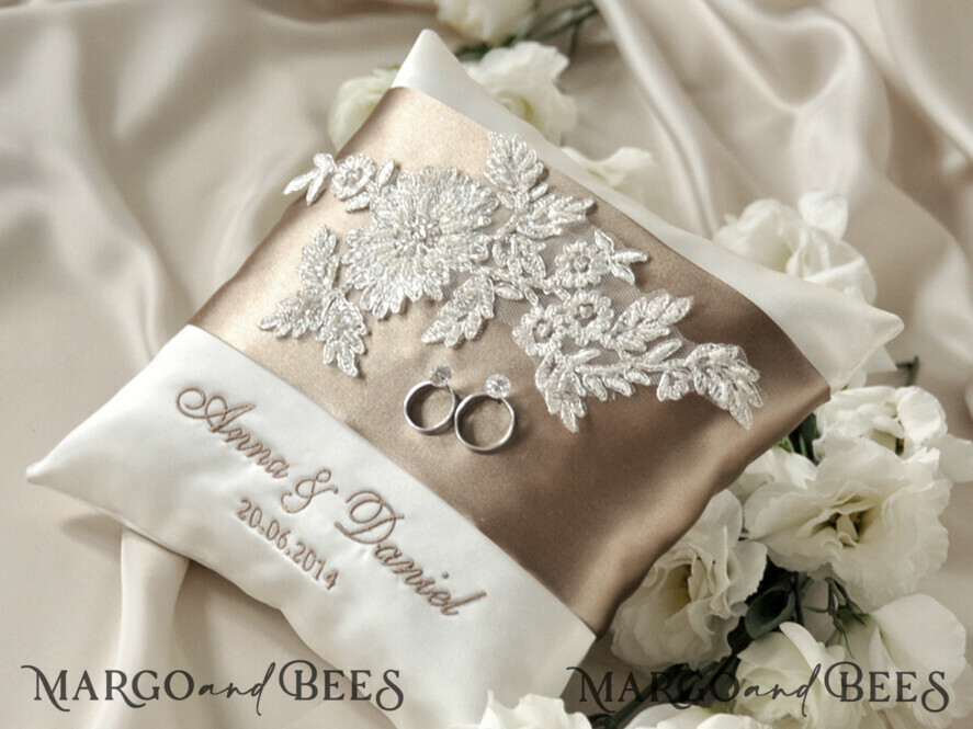 RING BEARER BOXES & PILLOWS Classic Ring Pillows Handmade Lace Wedding Ring Pillow • Vintage Ring Bearer Pillow • Custom Glamour Ring Bearer
